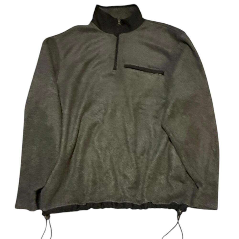 Old Navy Gray Quarter Zip Fleece Pullover Size Large